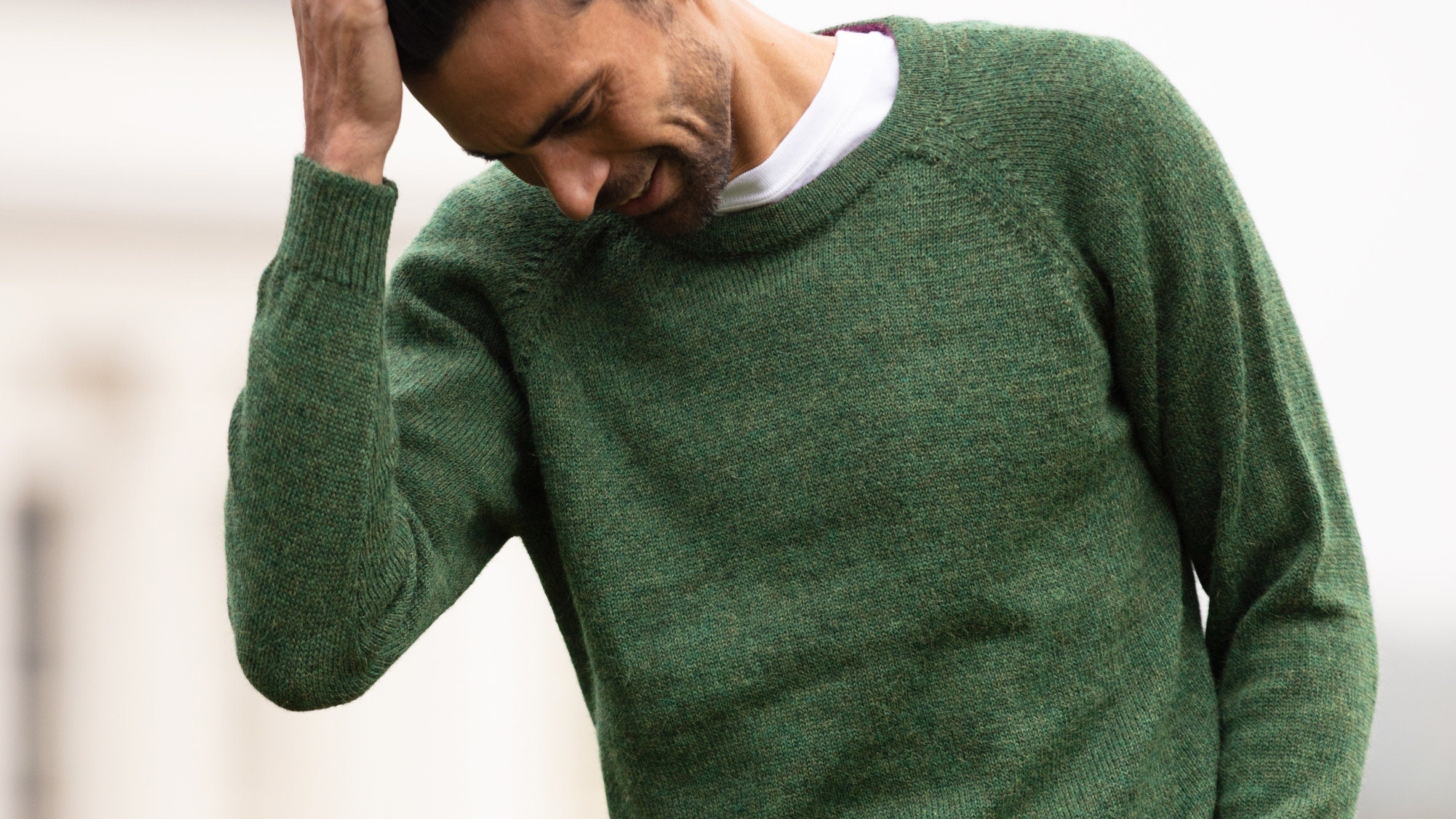 Green wool clearance sweater