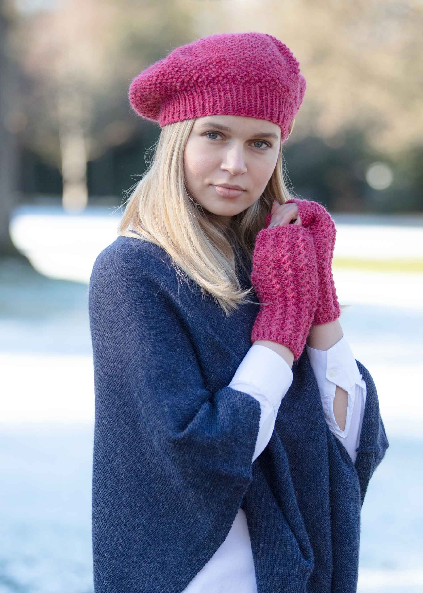 Hat and glove set 2024 womens